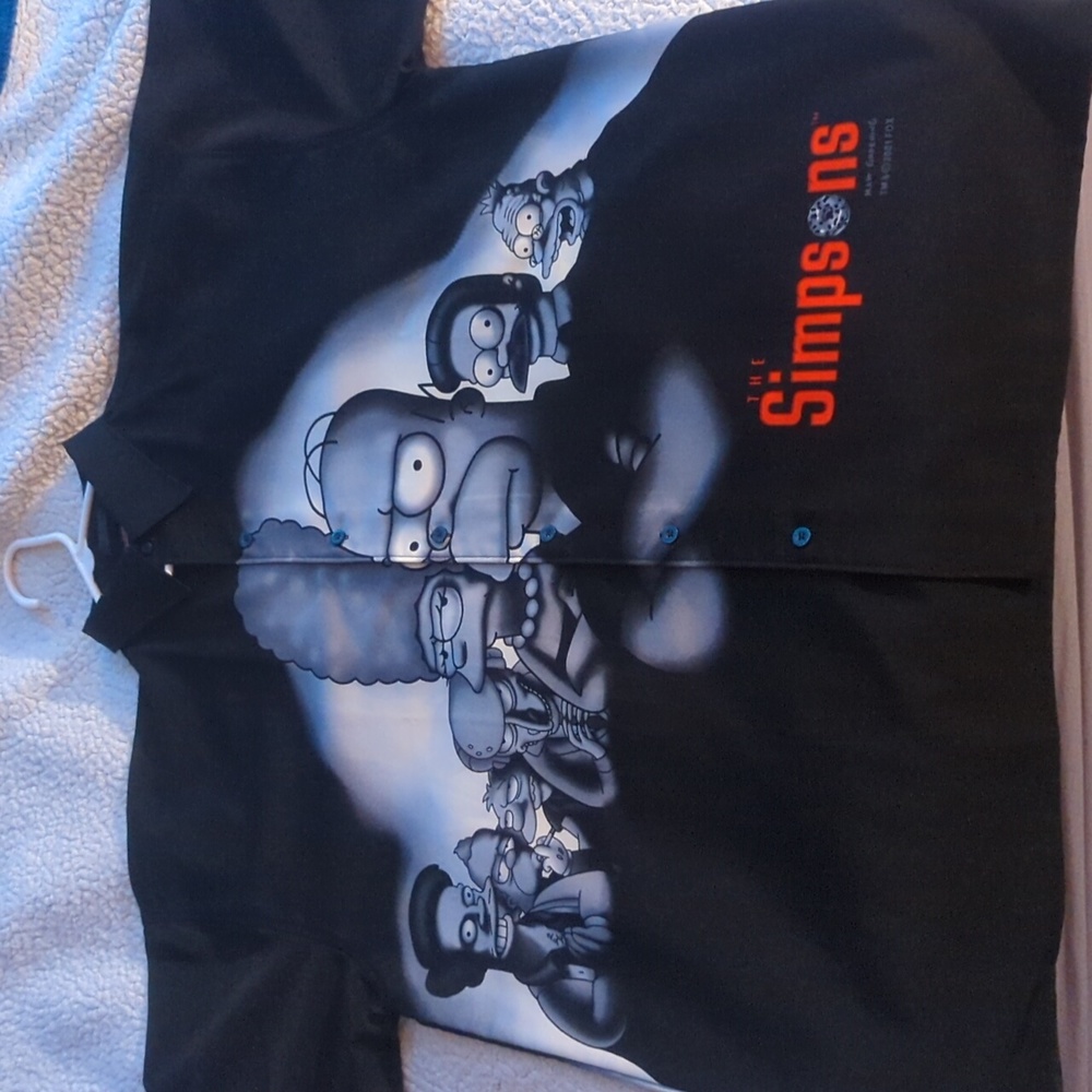 Simpsons/Sopranos Bowling style button down. XL